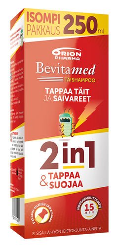 Bevitamed Täishampoo 2in1 250 ml + Täikampa *