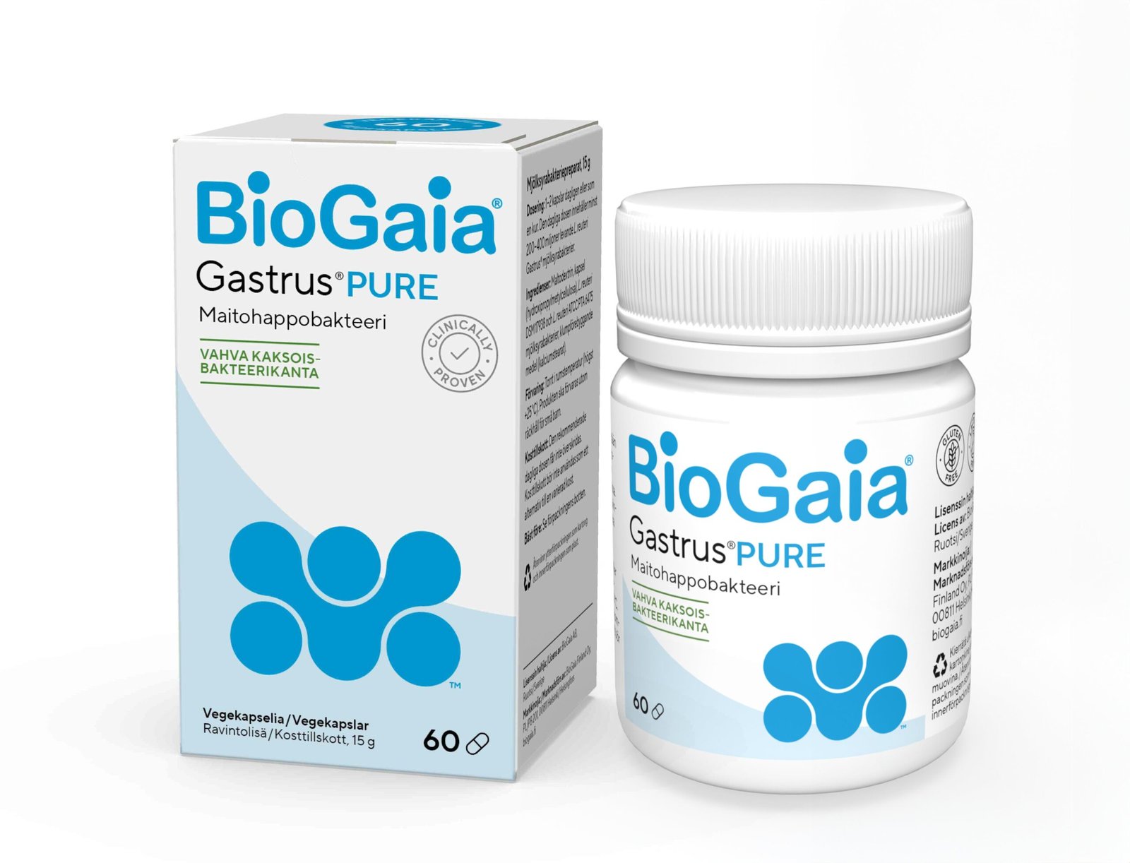 BioGaia Gastrus PURE 60 kaps