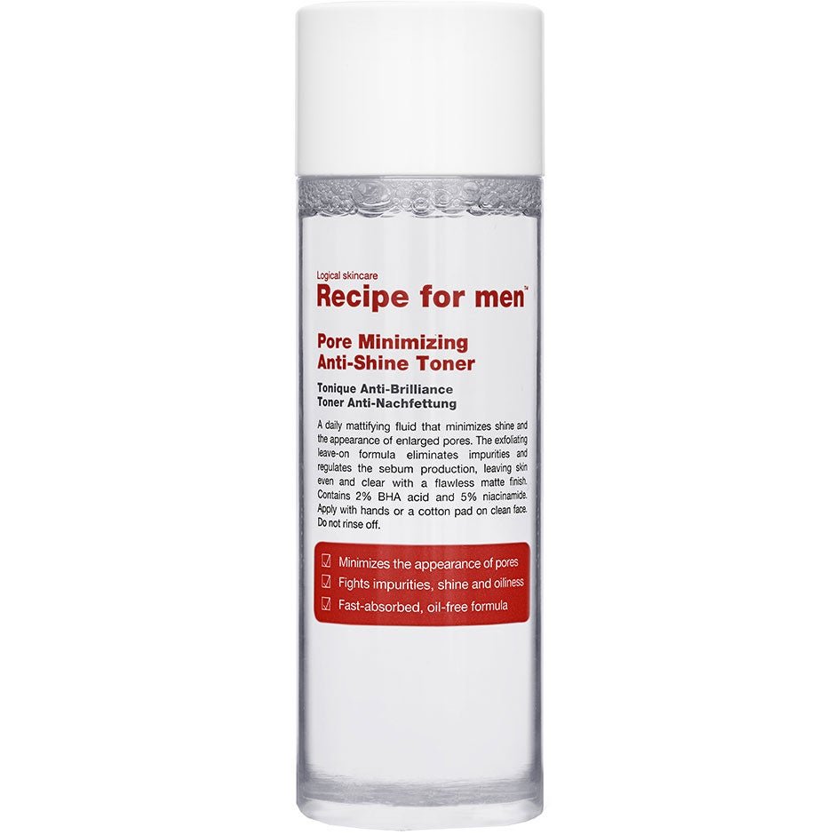 Recipe for men Pore Minimizing Anti-Shine Toner 100 ml