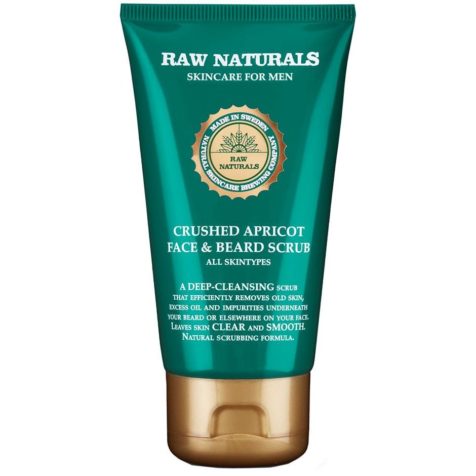 Raw Naturals by Recipe for Men Crushed Apricot Face & Beard Scrub 75 ml