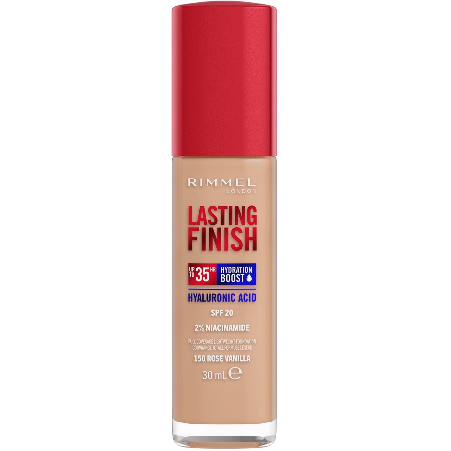 Rimmel London Clean Lasting Finish Foundation 150 Rose Vanilla