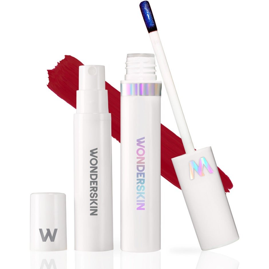 Wonderskin Wonder Blading Peel & Reveal Lip Stain Kit Divine (Burgundy Red) - 4 ml