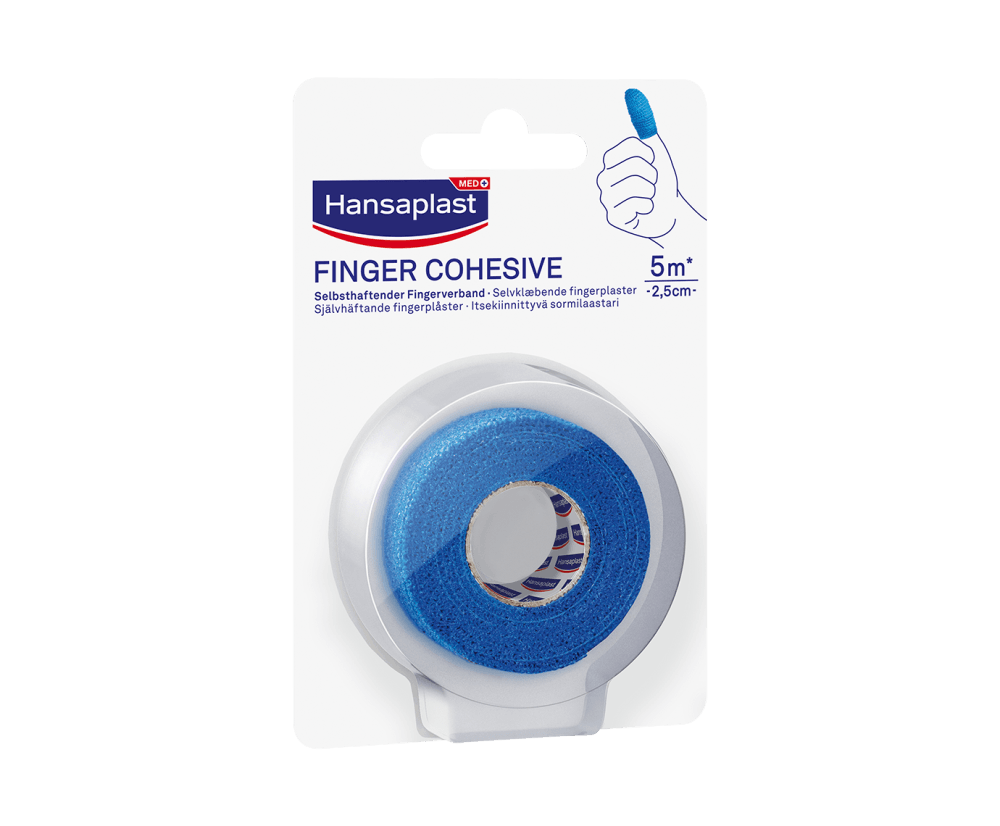 Hansaplast Finger Cohesive Blue 5M X 2,5Cm 1 kpl