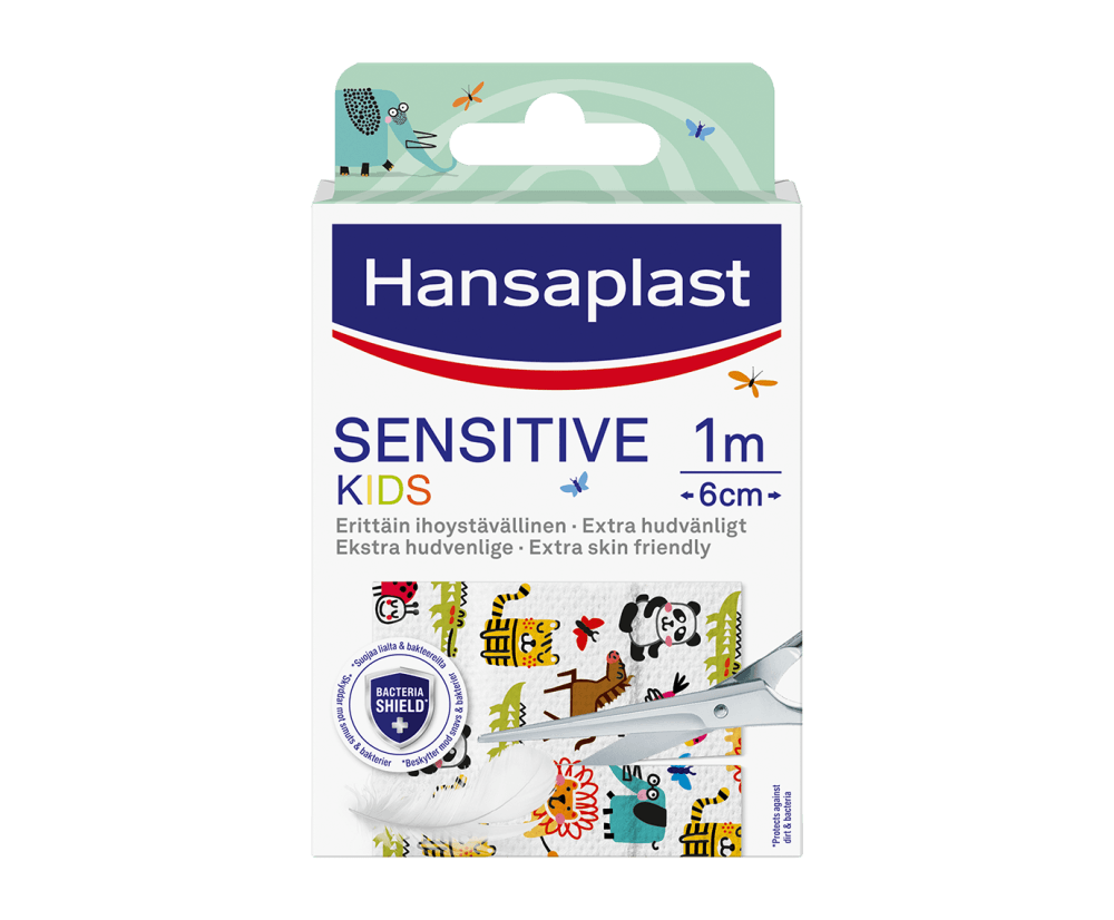 Hansaplast Kids Sensitive Animal 1Mx6Cm 1 kpl