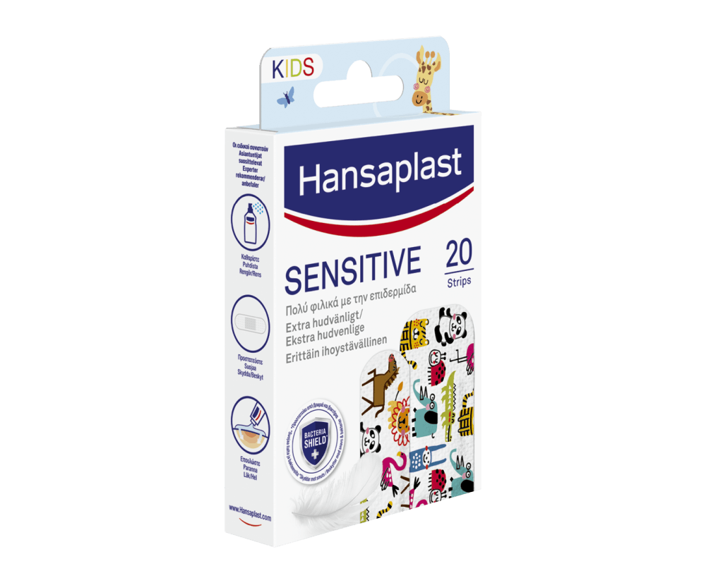 Hansaplast Sensitive Strips Kids 20 kpl