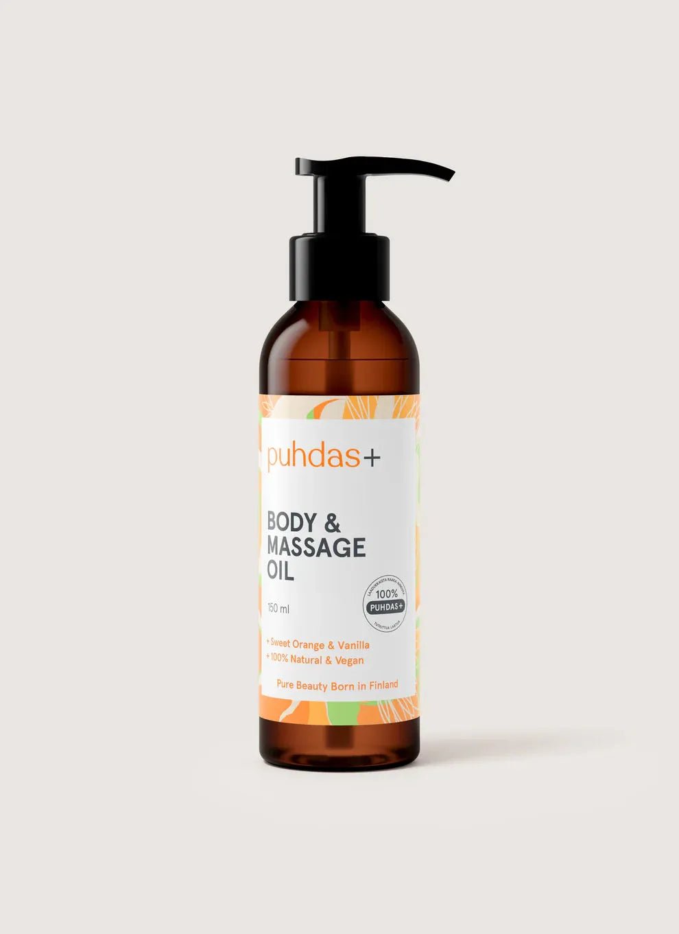 Puhdas+ Massage Oil Orange&Vanilla 150 ml