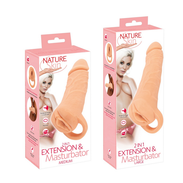 Nature Skin 2 in 1 Extension & Masturbator