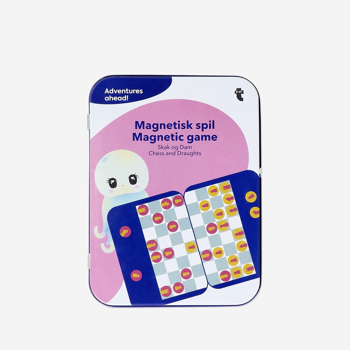 2 in 1 magneettipelit - Shakki ja Dammi