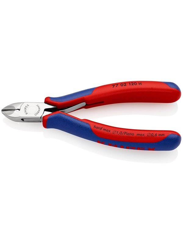 KNIPEX Elektroniikkasivuleikkuri, asennetulla kovametalliterällä