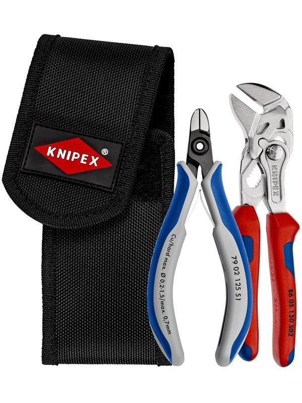 KNIPEX Kaapeliliitin-katkaisusarja, työkaluvyölaukussa