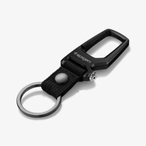 Spigen Carabiner with KeyRing 1 Pack - Black