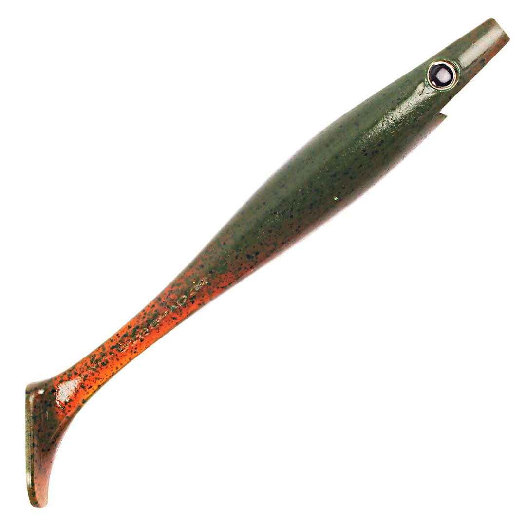 The Pig Shad Jr 20 cm kalajigi 2 kpl/pkt Motor Oil Pepper