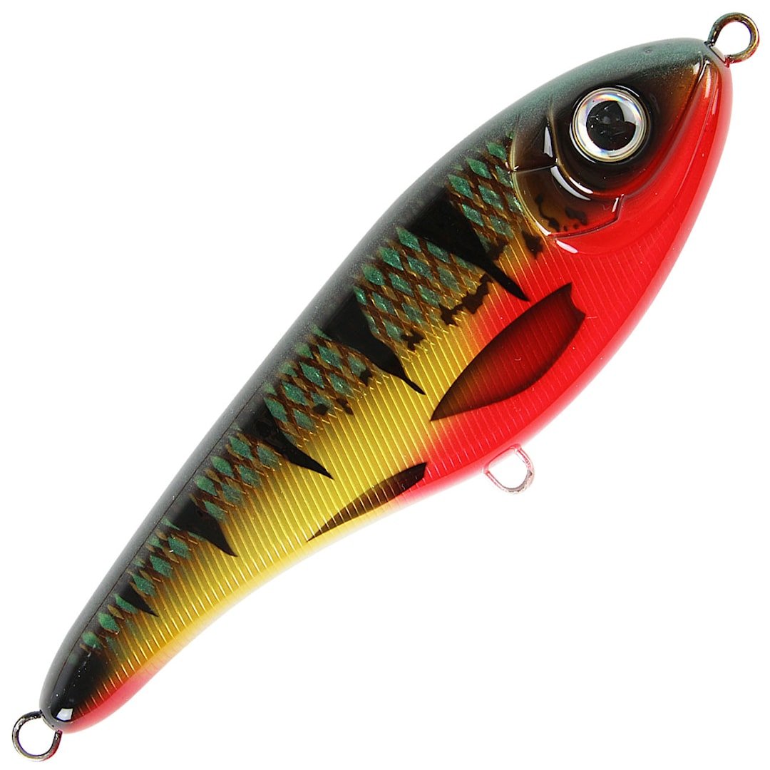 Strike Pro Buster Swim 13 cm jerkki Red Perch