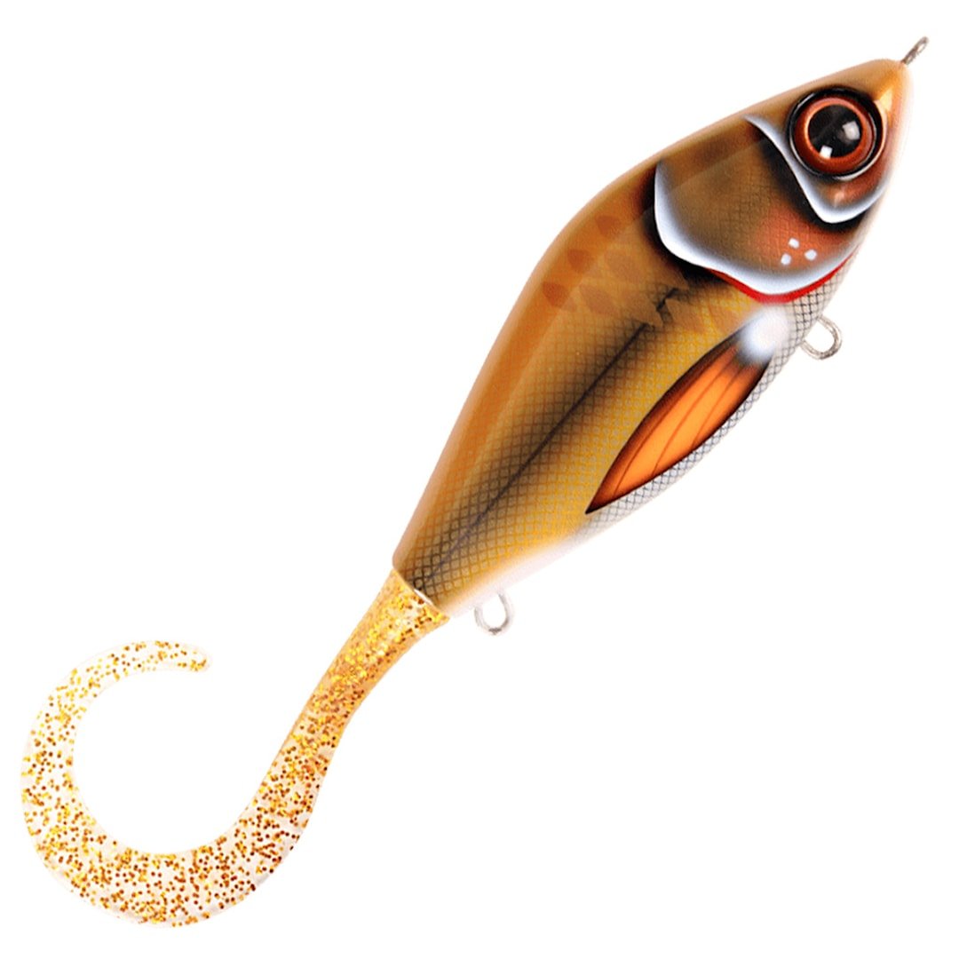 Strike Pro Guppie Jr Shallow 11 cm jerkki Bemidji Blonde - Gold Glitter