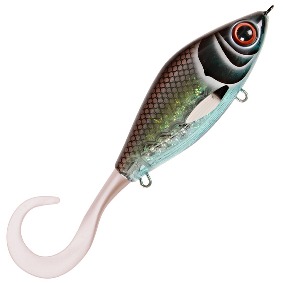 Strike Pro Guppie 13,5 cm jerkki Midnight Shiner - Pearl White