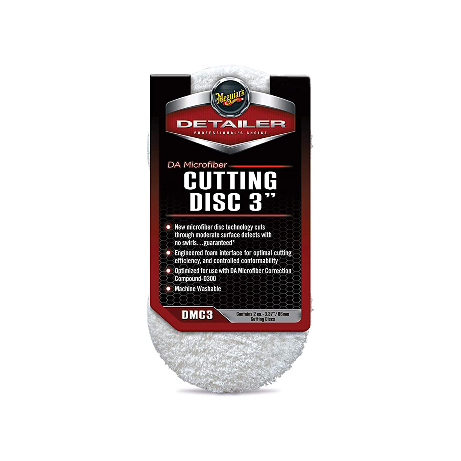 Mikrokuitulaikka Meguiars DA Cutting Pads, 2 kpl, 3