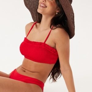 BUBBLEROOM Bandeau Smock Bikini Set Red XL