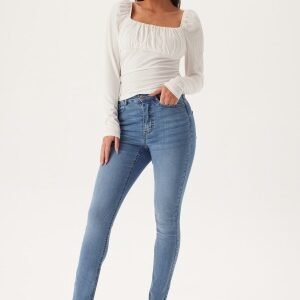 BUBBLEROOM  High Ankle Superstretch Jeans Light blue 42