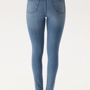 BUBBLEROOM High Full length Superstretch Jeans Light blue 42