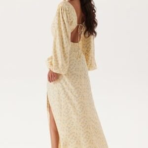 Bubbleroom Occasion Balloon Sleeve Wrap Gown Floral XL