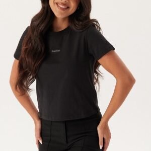 Calvin Klein Jeans Placed Institutional Baby Tee BEH Ck Black XS