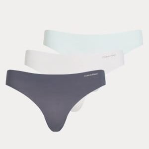Calvin Klein Thong 3pk Shark/Wind Chime/Moonlight Jade S
