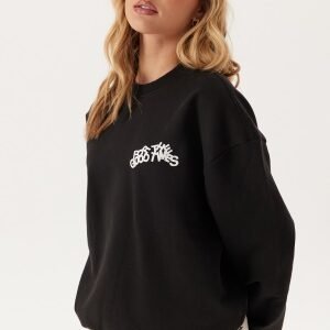 Dr. Denim Kenan Sweatshirt Black Times Curve              M