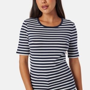 GANT Slim Striped Ribb T-Shirt Blue M