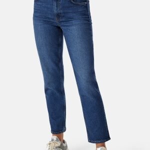 GANT Straight Cropped Jeans Dark Blue Broken In 31