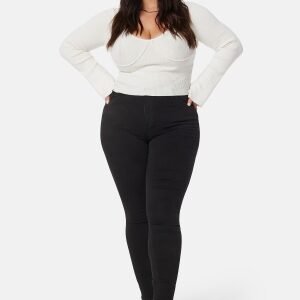 Happy Holly Amy Push Up Jeans Black 44S