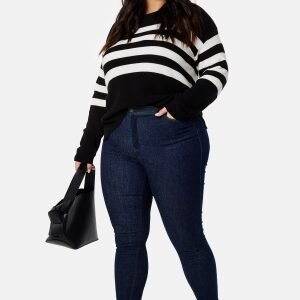 Happy Holly Amy Push Up Jeans Dark denim 52S