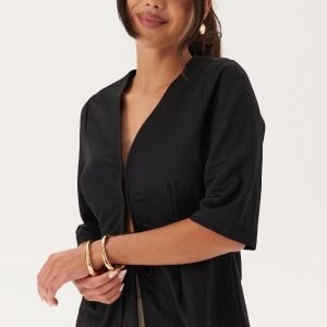 Happy Holly Soft Short Sleeve Blazer Black 48/50