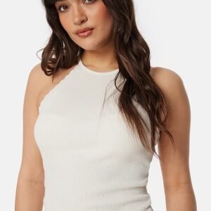 ONLY Onlgemma Scallop Hltneck Top Cloud Dancer L