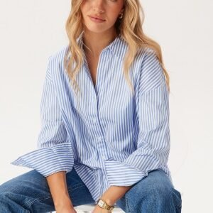 ONLY Onloregon Solo Shirt Bright White Stripes:GRANADA S XS