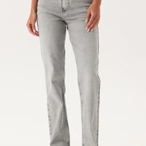 Pieces Pckelly Mw Straight Jeans Lg Light Grey Denim 28/32