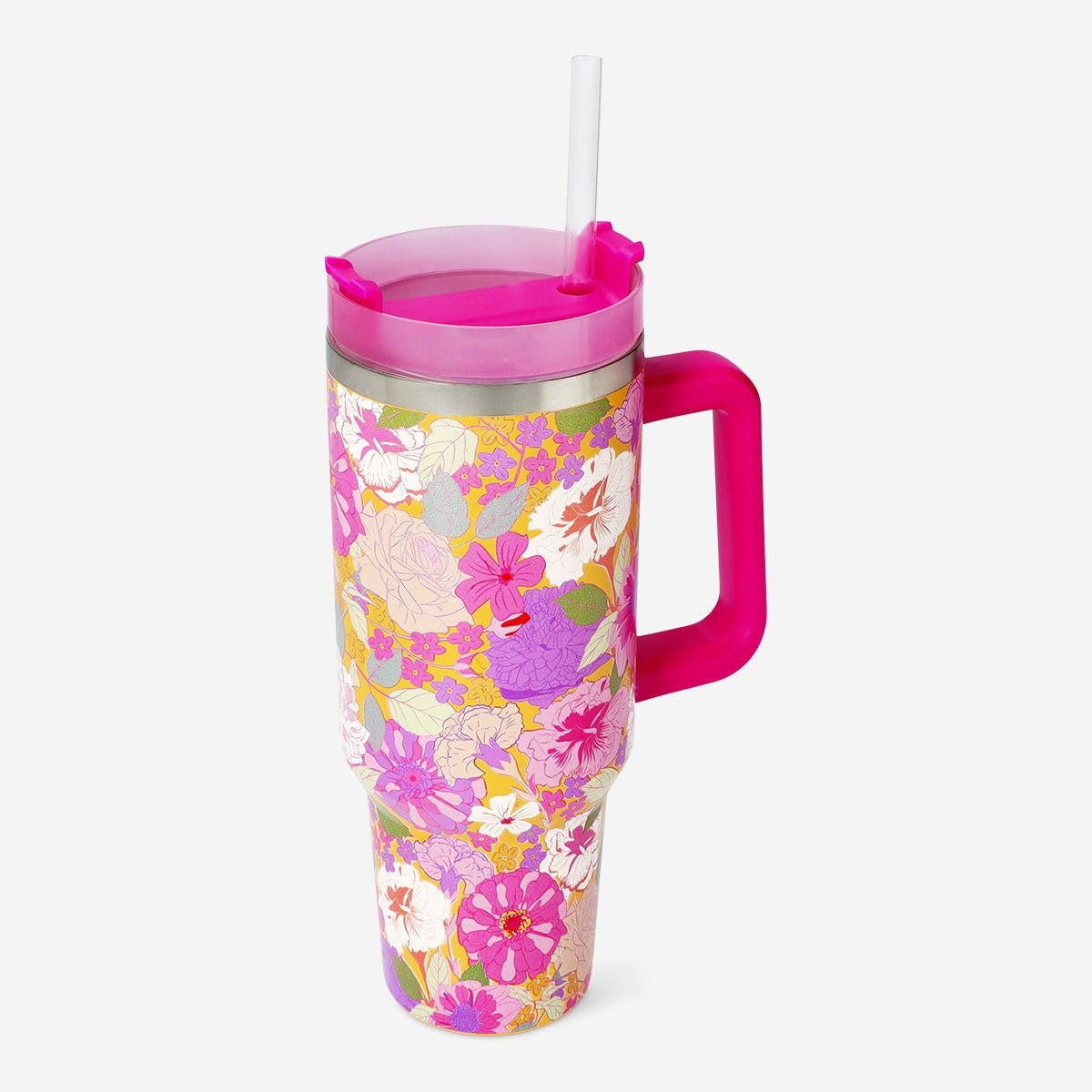 Kukkakuvioinen juomapullo - 1,2 L