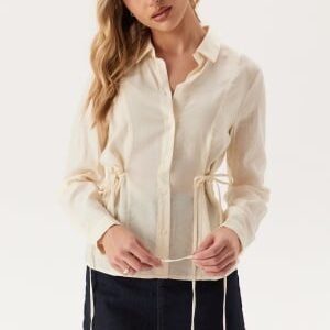 VILA Vidogma L/S TIE SHIRT TIE SHIR Birch 34