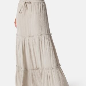 VILA Vimesa High Waist long skirt Feather Gray 42