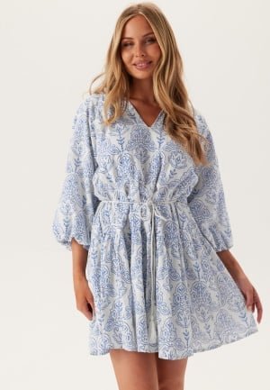 YAS Yascinni 3/4 Dress Star White Aop:cinni Program 36