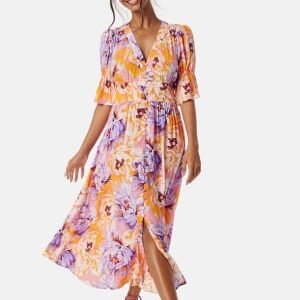 YAS Yasfarron 2/4 Midi Dress Dianthus Aop:farron Aop 34