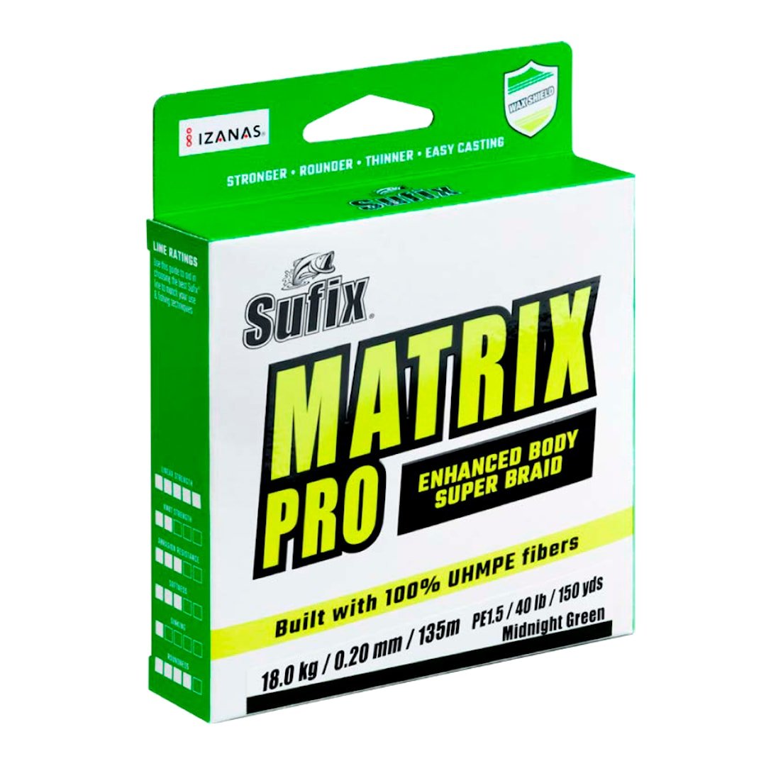 Sufix Matrix Pro Green 135 m kuitusiima 0,20 mm