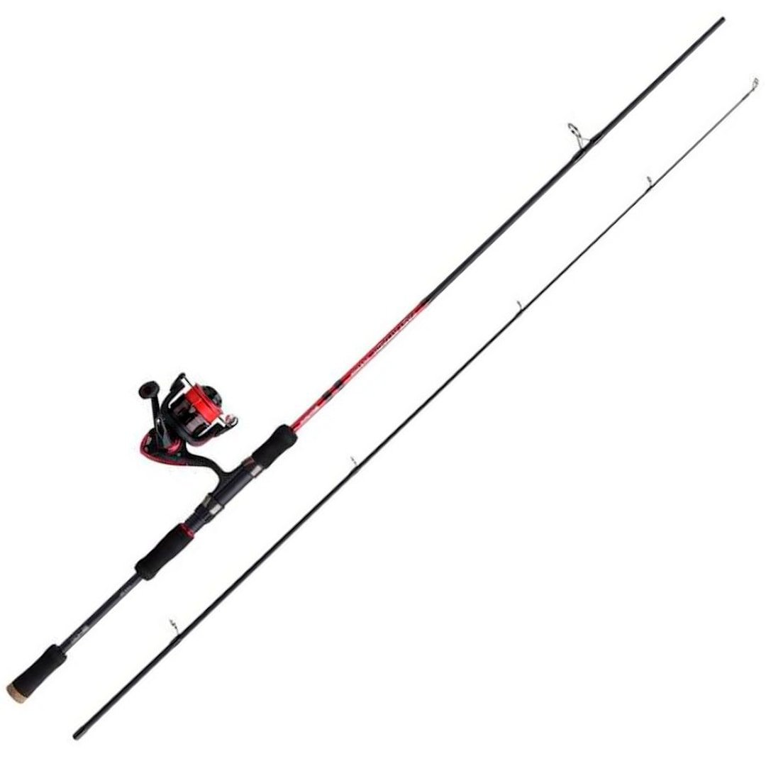 Abu Garcia Fast Attack avokelasetti kuitusiimalla + vieheet 210 cm 3-15 g
