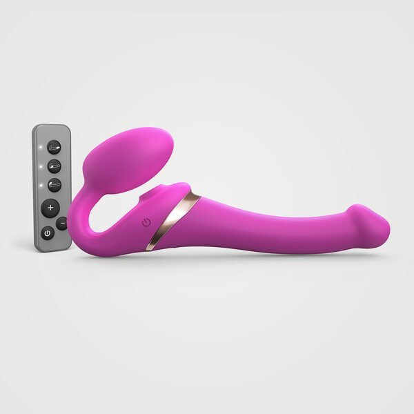 Strap On Me Multi Orgasm Bendable Strap On Kaukosäädettävä pinkki