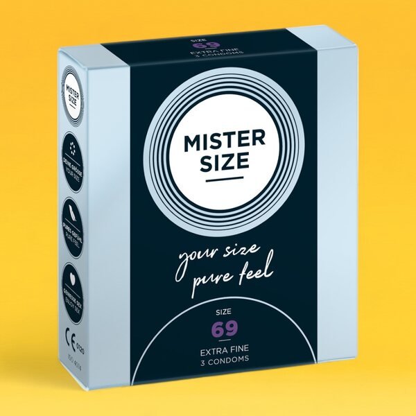 MISTER SIZE Kondomi 69 mm 3 kpl