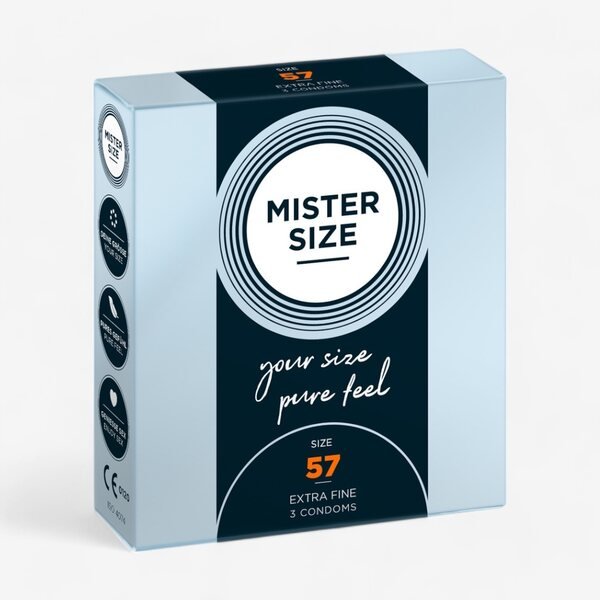 MISTER SIZE Kondomi 57 mm 3 kpl