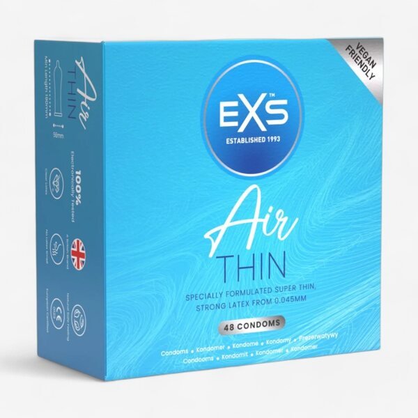 EXS Condoms Air Thin Todella Ohuet Kondomit 48 kpl
