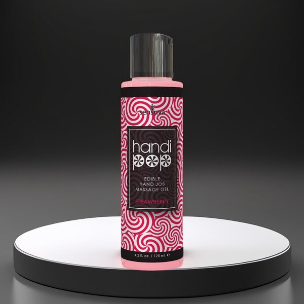 Sensuva Handi Pop Edible Hand Job Massage Gel Mansikka 125 ml