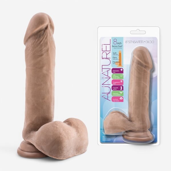 Blush Novelties Dildo Au Naturel Sensa Feel 8 tuumaa