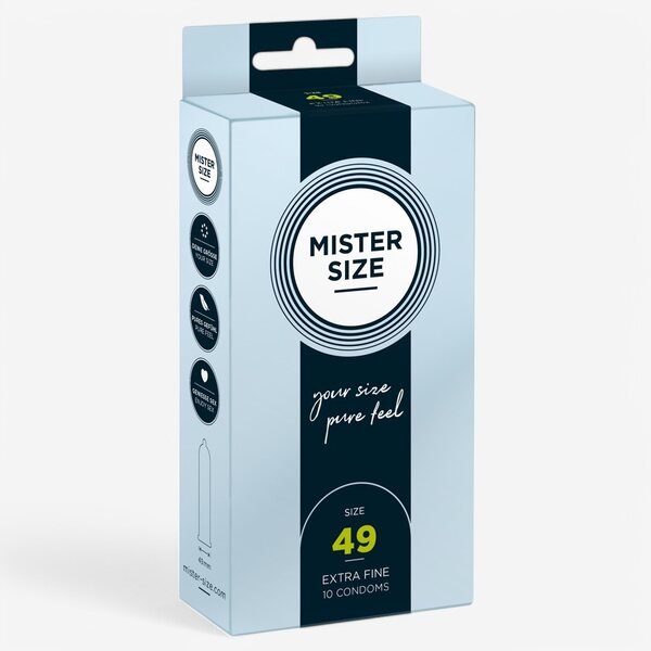 MISTER SIZE Kondomi 49 mm 10 kpl