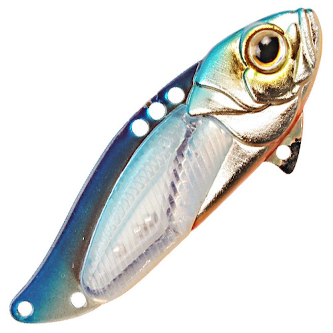 Strike Pro Astro Vibe UV 5,5 cm blade bait Blue Silver OB